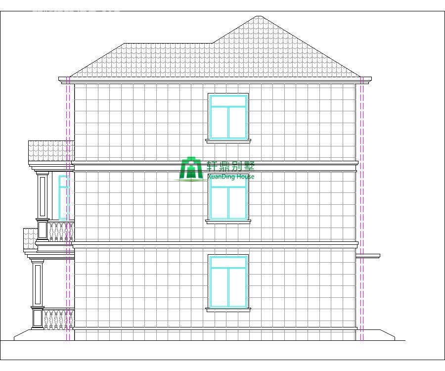 經(jīng)典現(xiàn)代三層自建別墅圖紙04.jpg
