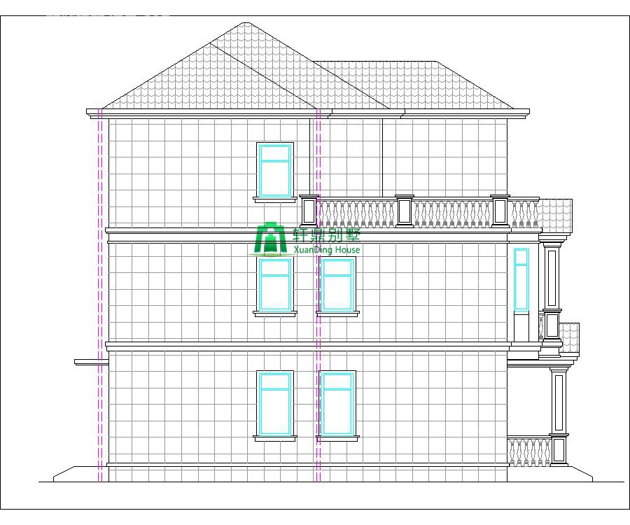 經(jīng)典現(xiàn)代三層自建別墅圖紙03.jpg