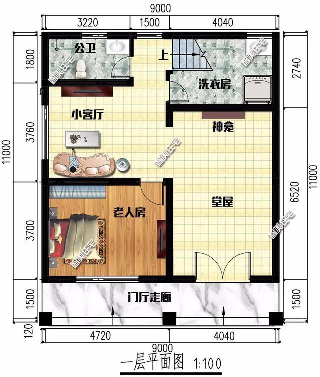 價預(yù)算低，宅基地不大，一般考慮建一棟小面積的二層或三層別墅，下面介紹兩款小面積設(shè)計的農(nóng)村別墅！