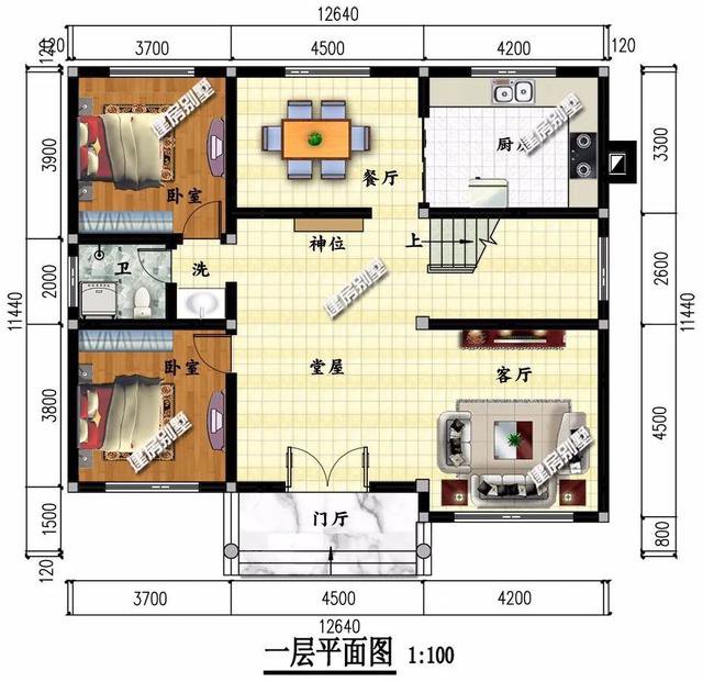 兩棟別墅外觀設(shè)計(jì)都非常漂亮，布局也是極盡合理，造價(jià)20多萬，建一棟這樣的別墅在老家，真的很有面子。