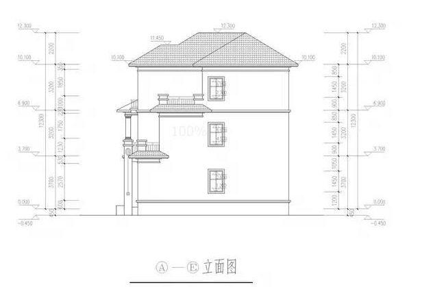 推薦一款三層的自建房，四開間的結(jié)構(gòu)這樣的設(shè)計方案，帶立面效果圖，看起來更加的直觀!