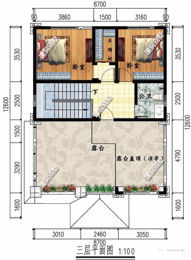 兩棟別墅面寬尺寸都不大，造價(jià)不高，但外形都很好，有時(shí)候宅基地小也并不是一個(gè)劣勢(shì)