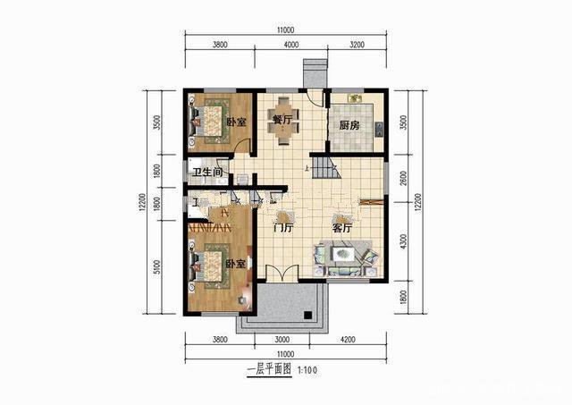 新農(nóng)村二層半別墅設(shè)計圖，占地面積140平左右，采用的是磚混的結(jié)構(gòu)形式,外觀時尚漂亮!