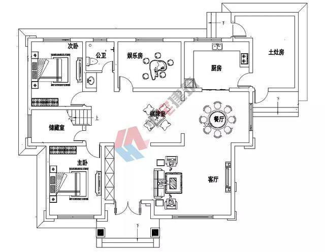 我們推薦一款新中式帶土灶二層別墅，占地180平米實用又經(jīng)濟,帶土廚房的大陽臺!