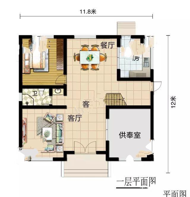 全屋加起來共有八間臥室，最適合農(nóng)村在家常住家庭，即使家中親友姐妹眾多，也有足夠的休息空間。