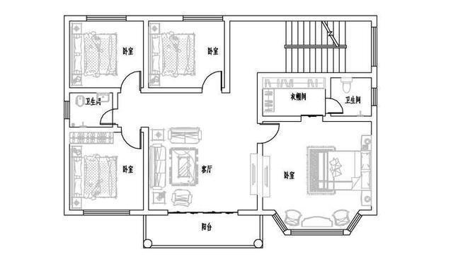 今天的別墅安裝圖也給我們帶來了一個(gè)在農(nóng)村自建的兩層半的別墅。這座別墅外觀明亮，經(jīng)典耐用。