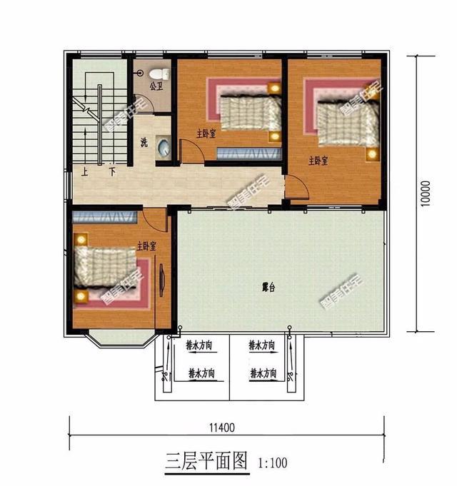 你家的別墅三層帶露臺設(shè)計(jì)嗎？既有足夠的晾曬空間，又能按照自己需求搭個(gè)玻璃房做花房，想想都很不錯(cuò)呢！