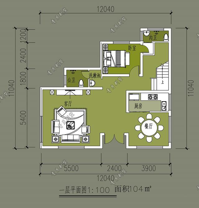 　經(jīng)典的三居室別墅有歐式風(fēng)格，大露臺(tái)，浮動(dòng)窗戶(hù)，外墻是真石漆。簡(jiǎn)潔優(yōu)雅，線(xiàn)條流暢優(yōu)美，給人一種非常舒適的感覺(jué)!