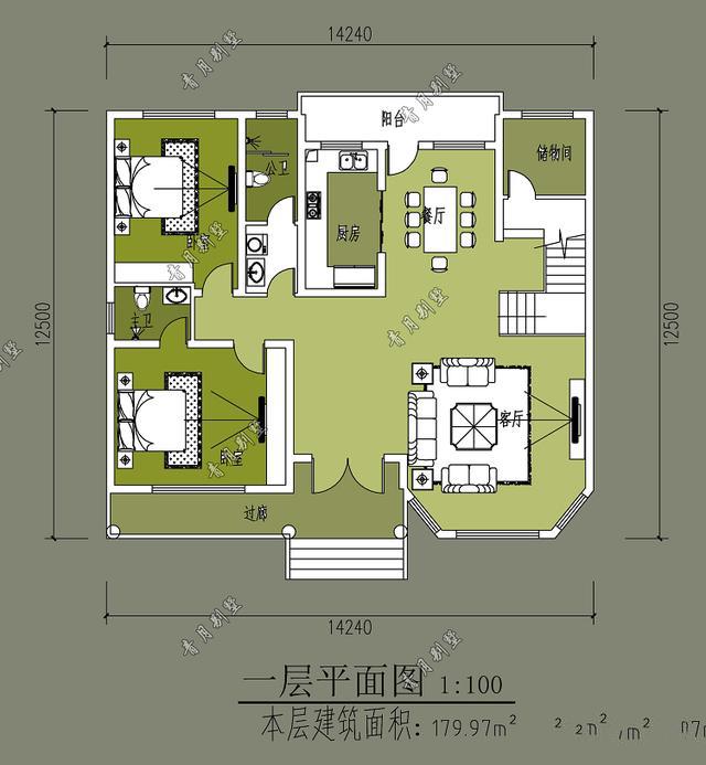 本戶型設(shè)計(jì)漂亮大方，層次分明，不拘一格，外觀大氣上檔次，誰入住誰知道，你值得擁有!