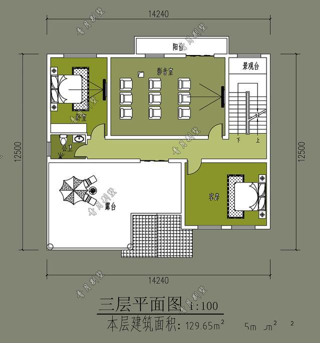 本戶型設(shè)計(jì)漂亮大方，層次分明，不拘一格，外觀大氣上檔次，誰入住誰知道，你值得擁有!