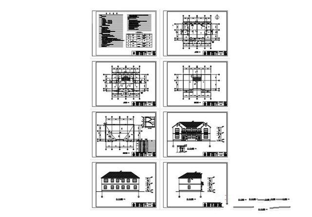 　　精致簡(jiǎn)潔的閣樓式雙層別墅設(shè)計(jì)及效果圖，想建房的可以看看！