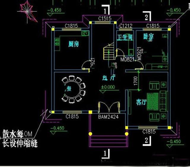 　一棟100平方米的四層別墅建筑的設(shè)計畫面簡單而大氣。這是農(nóng)村自建的房子。