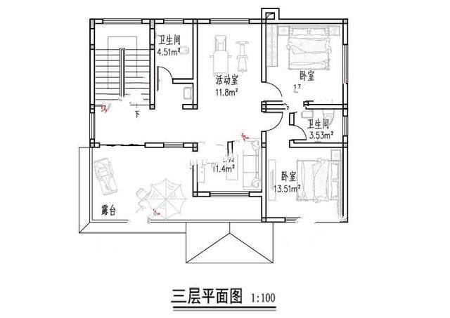 新農(nóng)村二樓半別墅的照片。在鄉(xiāng)下建一座會(huì)讓人羨慕的！