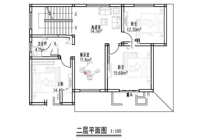 新農(nóng)村二樓半別墅的照片。在鄉(xiāng)下建一座會(huì)讓人羨慕的！