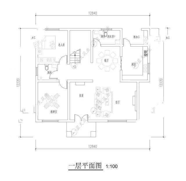 　圖紙推薦：12.8mx12.2m三層新中式圖紙，2020經(jīng)典之作，喜歡來欣賞吧！