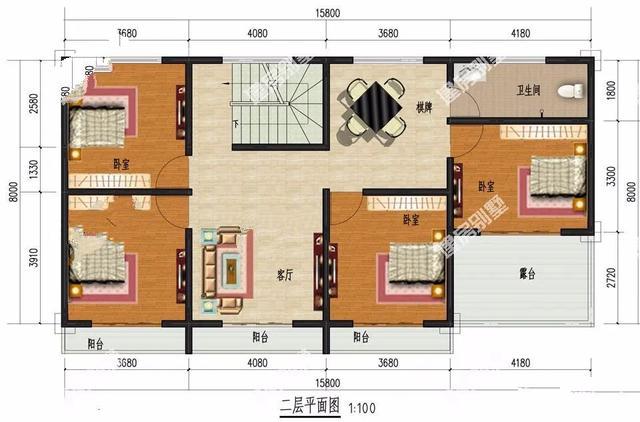 兩棟別墅面寬都15米左右，外觀布局完全不同的形式，喜歡廚房單獨(dú)建，帶車庫(kù)且宅基地深度小的，第一款戶型很合適。