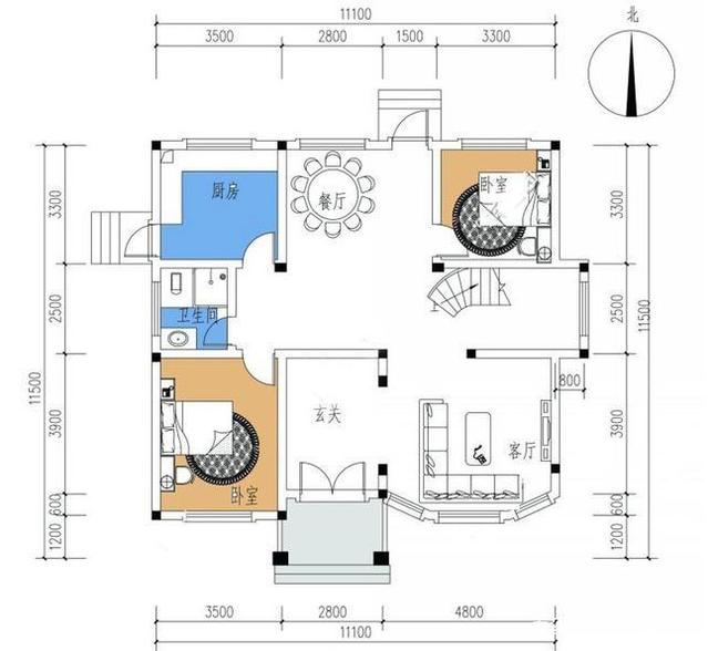 他們不知道他們想要多大的建筑面積，他們選擇了三套，從80平方米到120平方米不等。外觀大氣，內(nèi)部布局合理實(shí)用，希望對(duì)您有所幫助。