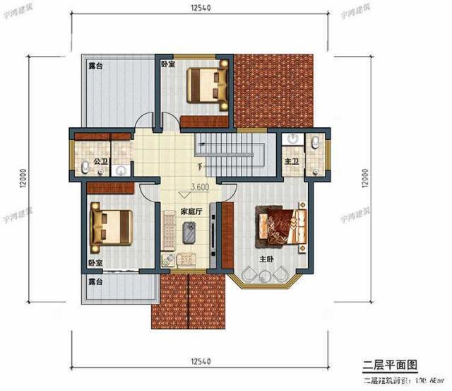 帶車庫的兩層鄉(xiāng)村小屋