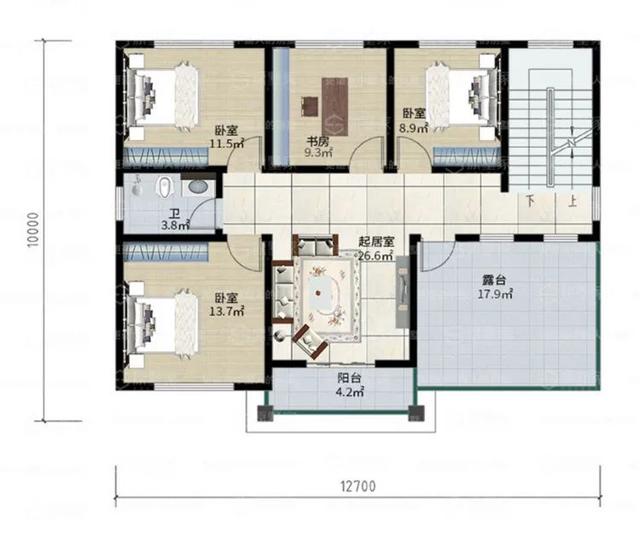 農(nóng)村兩層新中式自建設(shè)計(jì)