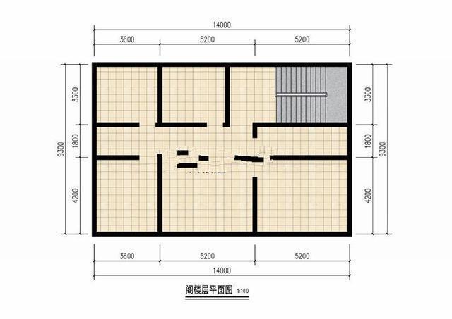 二層占地140平方米的經(jīng)濟適用房