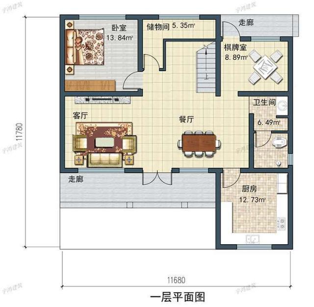 農(nóng)村建造一棟三層或兩層半的別墅