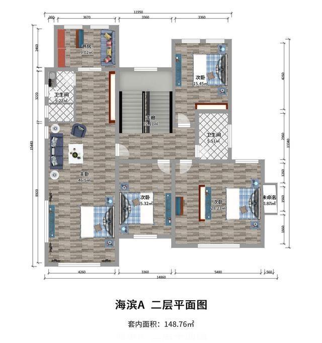 占地200平方米的地中海風格三層別墅