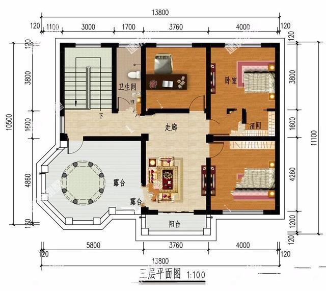 超過13米的建甌三層別墅