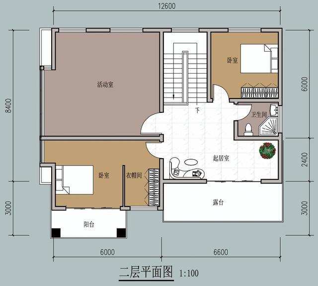 農(nóng)村自建的二樓帶車庫的別墅