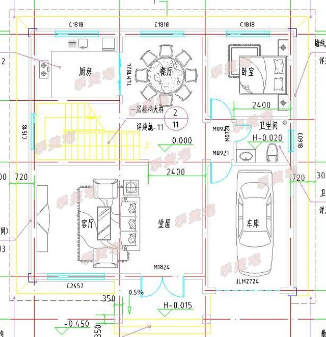 11x11兩層農(nóng)村自建房