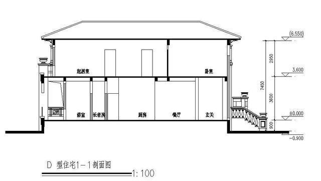 　兩層歐式別墅的設(shè)計圖紙