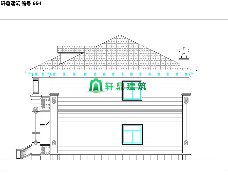 農(nóng)村建造歐式二層小別墅