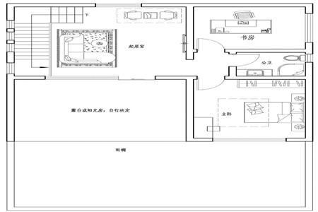 100平方米小戶型農(nóng)村自營(yíng)住宅設(shè)計(jì)圖