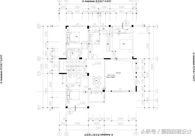 　三層別墅的設計圖