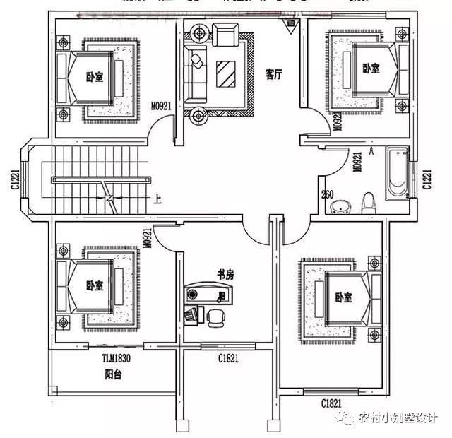 帶車庫的現(xiàn)代三層住宅設(shè)計圖