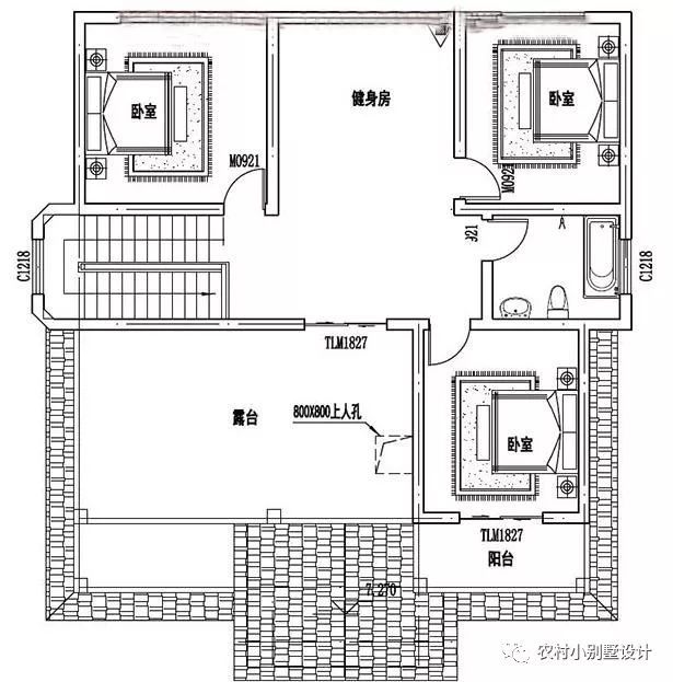 帶車庫的現(xiàn)代三層住宅設(shè)計圖