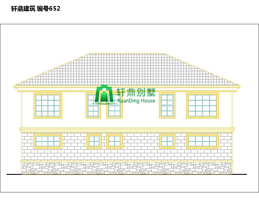  新田園自建二層別墅設(shè)計(jì)圖紙和效果圖