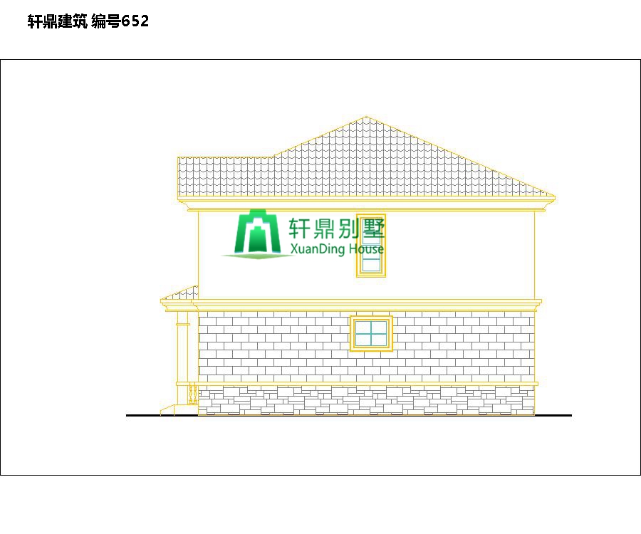  新田園自建二層別墅設(shè)計(jì)圖紙和效果圖