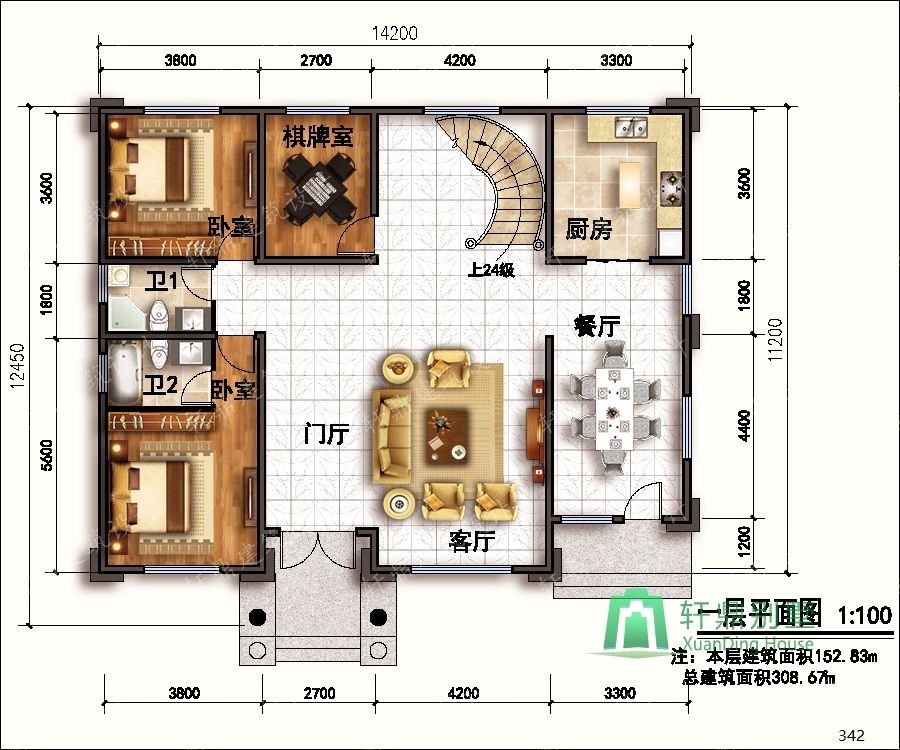 歐洲二樓別墅農(nóng)村自建住宅的設(shè)計(jì)