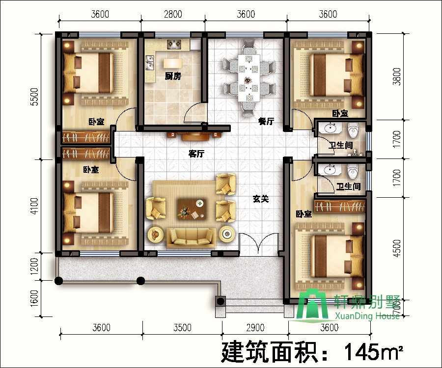 一層自建房屋設(shè)計(jì)圖