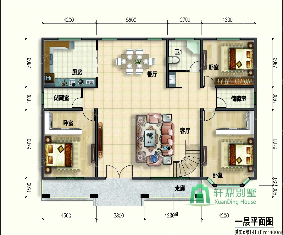 二層自建房屋設(shè)計(jì)圖