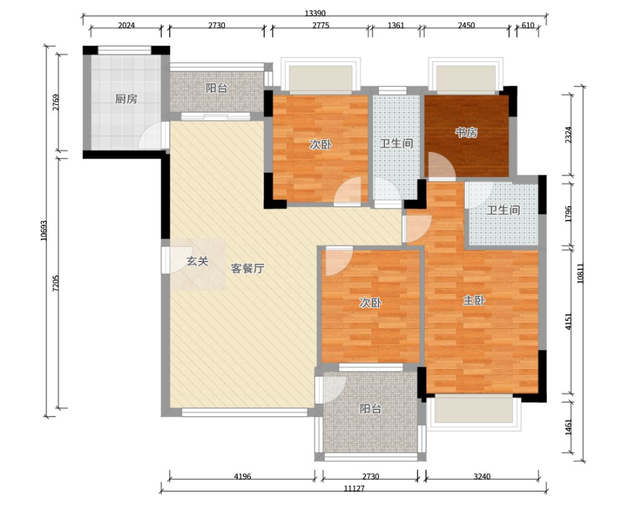 日式風(fēng)格四居室設(shè)計