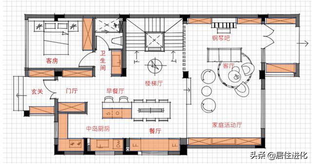 四層樓的自建別墅的效果圖