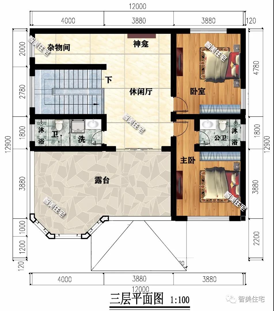 平屋頂農(nóng)村別墅設(shè)計(jì)