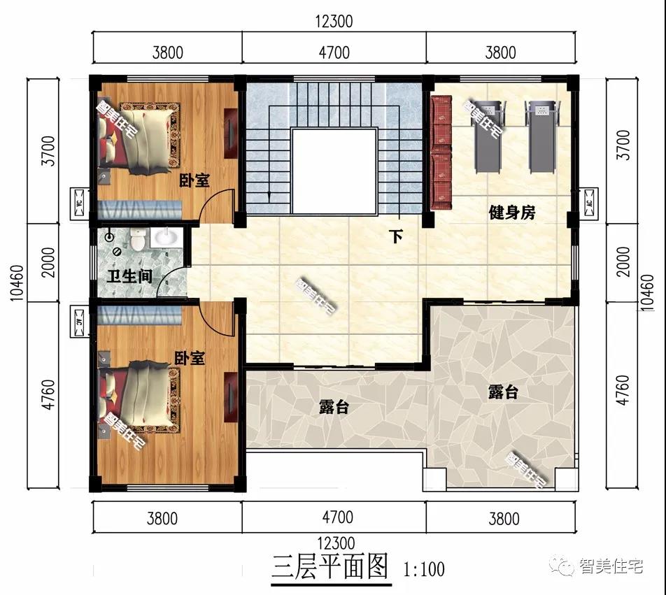 帶有庭院設(shè)計的鄉(xiāng)村別墅