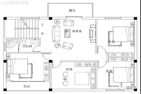 100平方米的小戶型農(nóng)村自建住宅設(shè)計(jì)圖