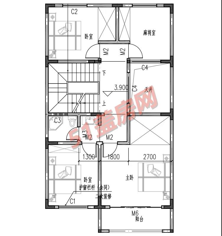 普通自建住宅的3層設(shè)計(jì)圖