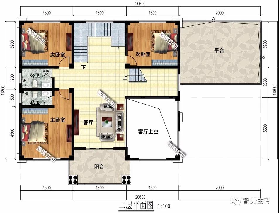 歐式設(shè)計的三層別墅