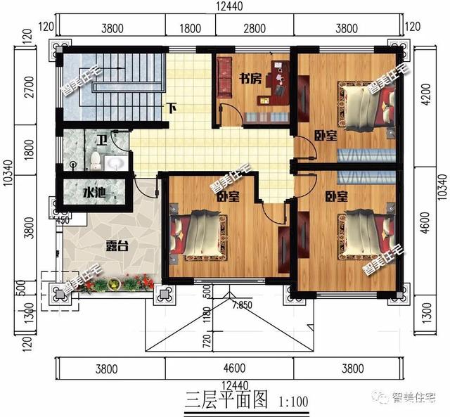 2棟農(nóng)村別墅設(shè)計圖