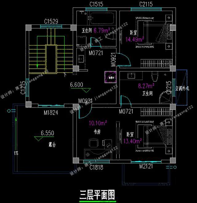 三層農(nóng)村別墅設(shè)計