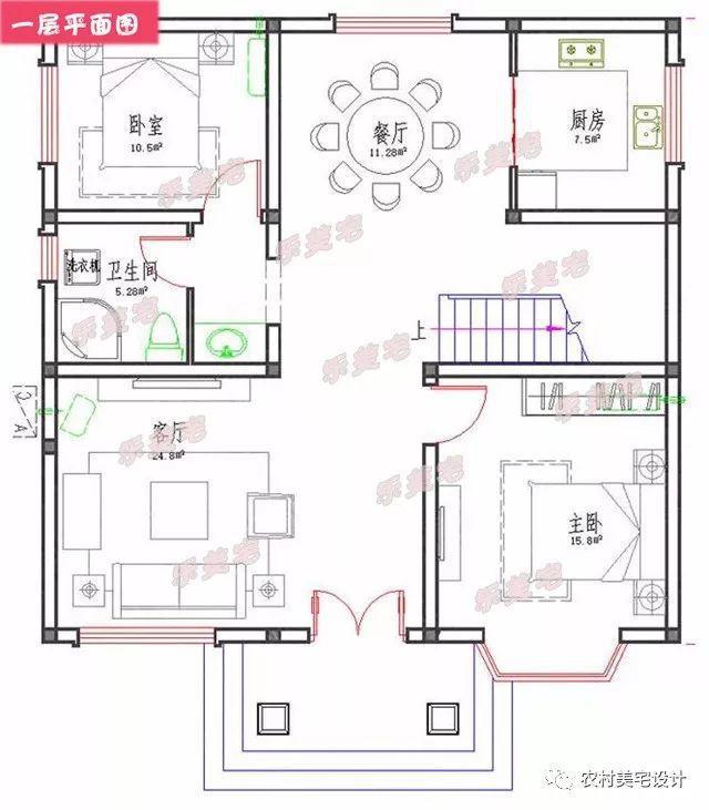 農(nóng)村地區(qū)二層自建平房的設(shè)計圖紙